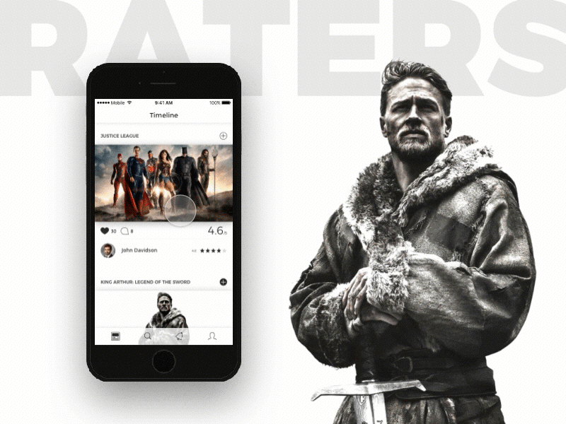 The Raters Raters App Timeline by Tetracode on Dribbble