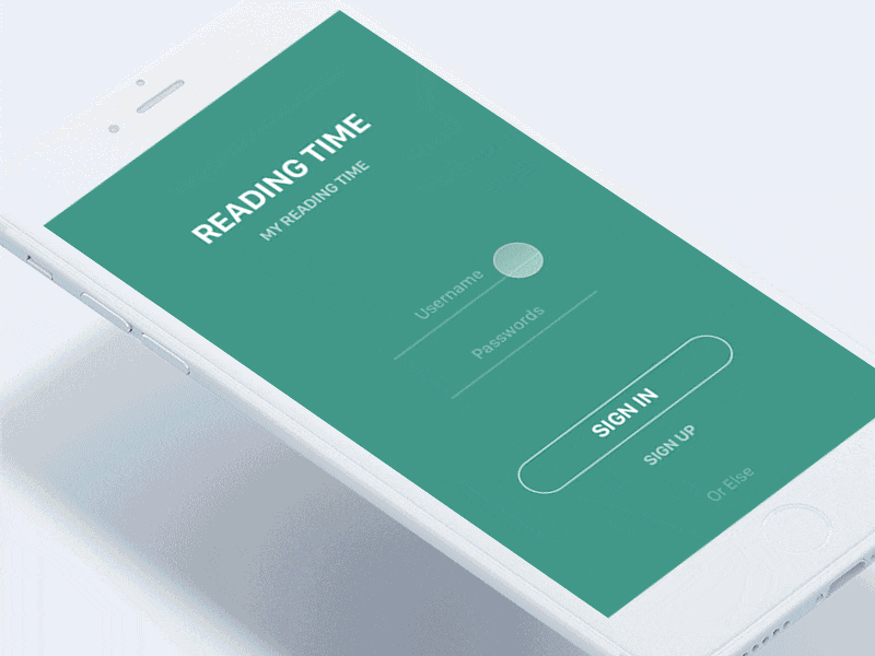 Reading Time app gif green image news photo principle read sign in simple sketch white