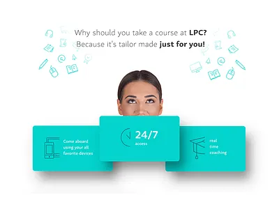 LPC - 1st Croatian online learning store branding color cute design education icon illustration logo pattern ui ux web