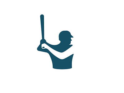 Negative Space Batter baseball bat batter mlb negative negative space