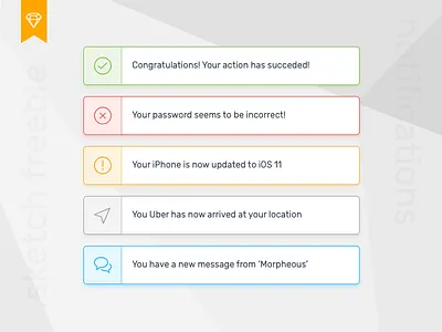 Daily UI Challenge #11 daily download free freebie interface line notification sketch toaster ui