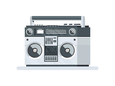 Lemme make you a mixtape 📼 boombox illustration love mixtape music vector