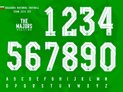 The Majors / Bulgaria National football team kit behance bulgaria feature font football kit numbers soccer sport typography