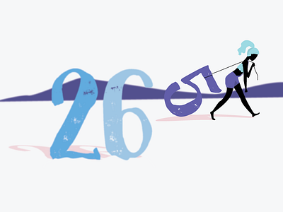 Birthday 101 birthday colors illustration years