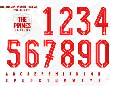 The Primes / Bulgaria National football team kit behance bulgaria feature font football kit numbers soccer sport typography