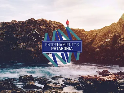 Entramientos Patagonia blue brand branding entrenamientos patagonia gym identidad logo marca training