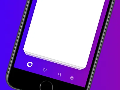 card based UI app cards grover icons navigation ui