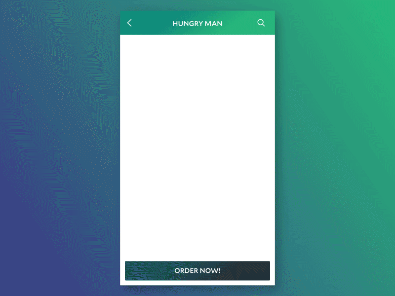 Hungry Man Application delivery food gif map mobile motion ui