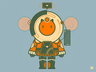 Eggstronaut 🍳🚀 astronaut illustration robot space vector