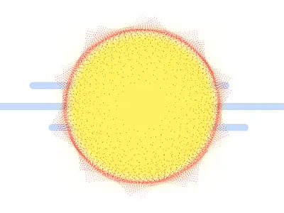 Sun dots glow light quick sun warmup