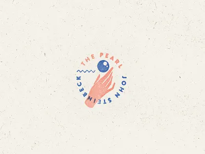 The Pearl book illustration john steinbeck lockup pearl stamp