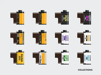 Photo Films bw film ilford kodak