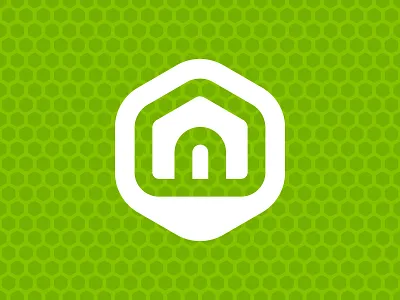 Green House environment green hexagon house icon