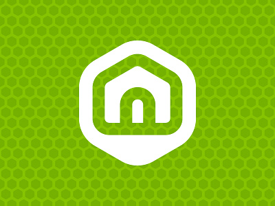 Green House environment green hexagon house icon