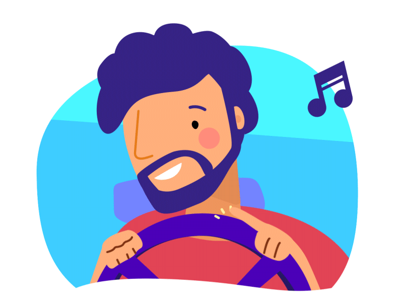 Rocking Out animation character illustration vector