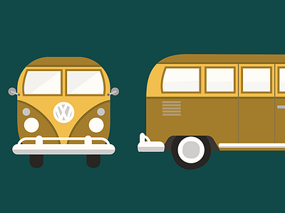 Vanlife - 1950s VW illustration vanlife vw