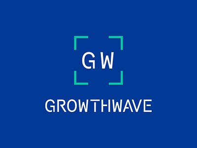 GrowthWave Logo Design branding growthwave logo design typography