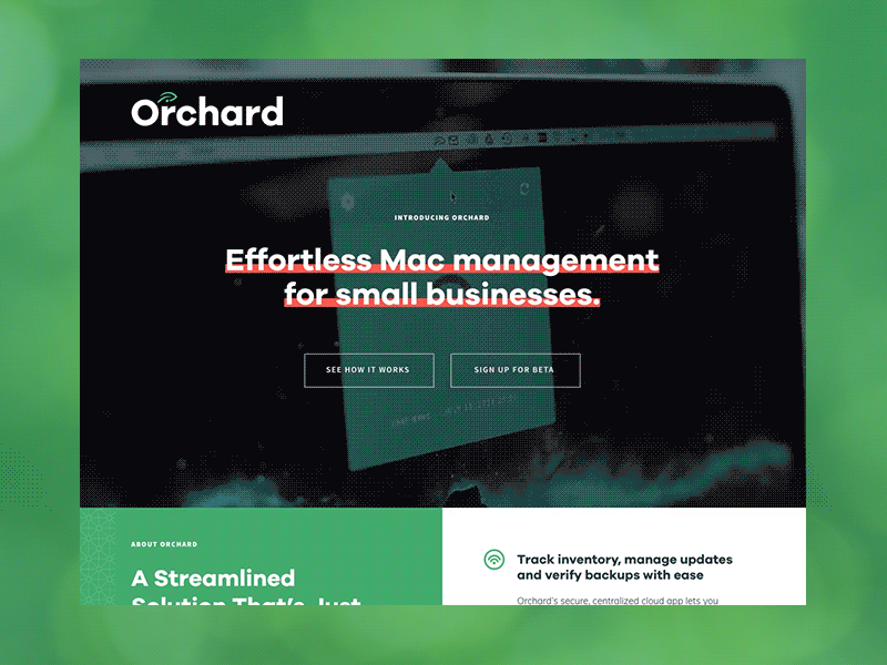 Orchard Website orchard saas website