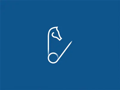 horse sea / pin icon logo sign symbol