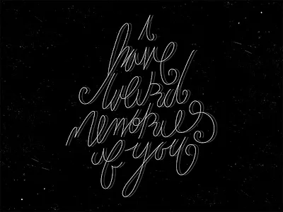 i have weird memories of you illustrator type