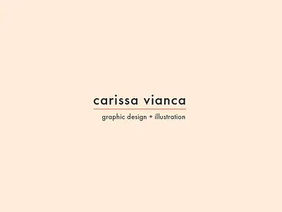 Personal Identity branding carissa vianca graphic design identity illustration personal personal identity