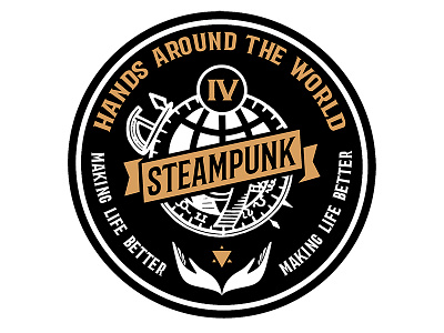 Iv Shatw Bullet hands around the world steampunk