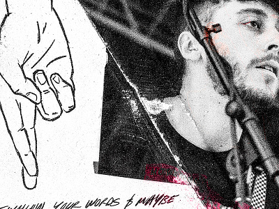 Burn You Up band boston grain grit illustration manor music photography texture tour type warped