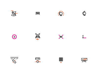 Visual Speech - Objects icons illustration objects symbolism