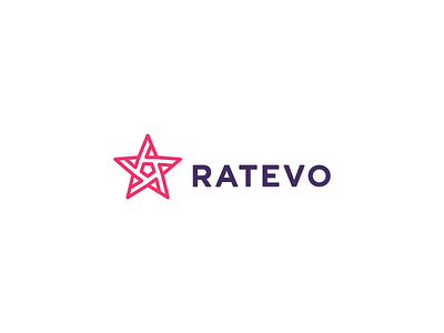 Ratevo Logo brand geometry identity line logo mark minimal ratevo star