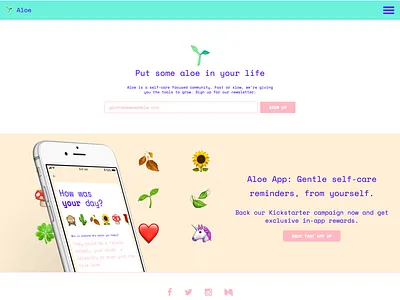 aloe website refresh aloe design development layout