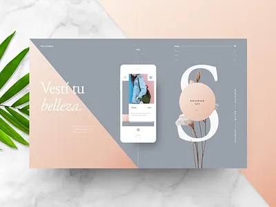 Dirección de Arte Digital - Curso Online de Domestika - 1 fashion fibonacci freebie garamond golden ratio graphic design grid landing layout online course typography