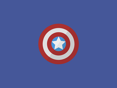 100 DAYS OF ICONS | DAY 80: THE CAPTIANS SHIELD 100 days challenge avengers captain america civil war first avenger flat blue heroes icon design marvel