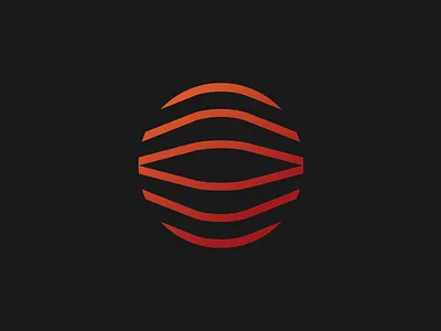 O lines logo o ombre symbol