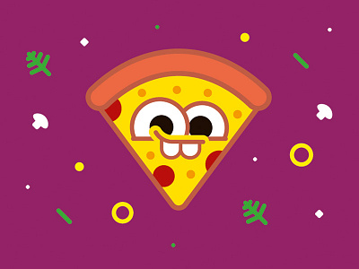 God Bless Pizza food illustration pizza vector