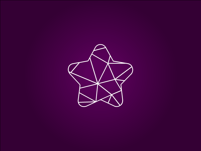 Love Like Favourite Part -3 animation favorite geometric grid icon illustration like lineart love polygon sparkle star