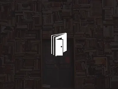 Library agency book books brand bussines college creative library logo