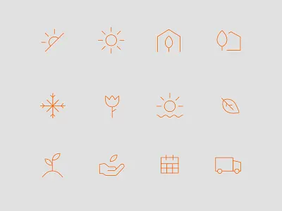 Gardenuity Icon Set branding digital icon illustration navigation pictogram web