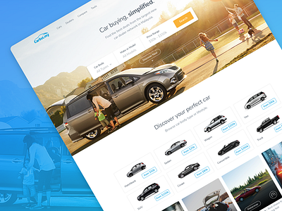 Carlist auto cars dealership gui interface product design ui user experience user interface ux web website