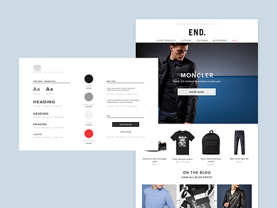 Email - Style Guide blocks e commerce email marketing responsive retail sketch