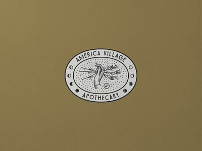 America Village Nº 002 antique apothecary deco hand heritage identity ireland liquor lockup spirits typography vintage