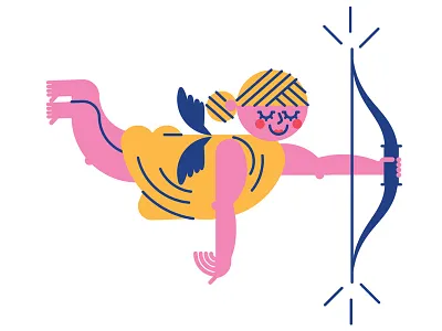 Real Simple Magazine cupid drawn editorial graphic icons illustration infographic love vector