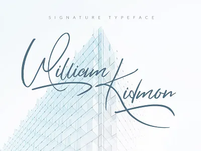 FREE William Kidmon Font font free font free script free typeface script font