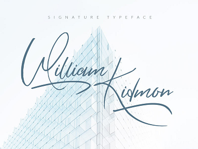 FREE William Kidmon Font font free font free script free typeface script font
