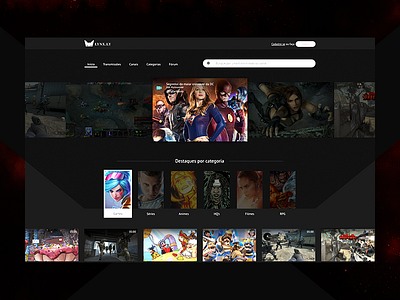 Lynx Web Home games geek live movie nerd rio de janeiro rj series ui ux webdesign website