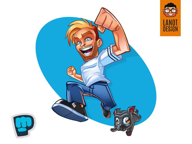 PewDiePie Character Design artist brofist characterdesign characterdesigner designer digitaldesigner freelancer graphicdesigner illustrato mascotdesign pewdiepie pewds