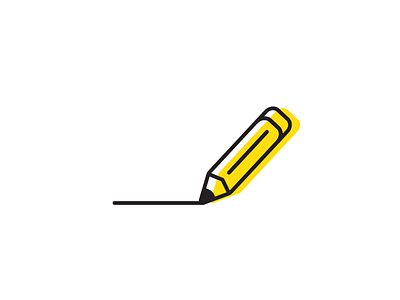 Pencil icon lines minimal pencil