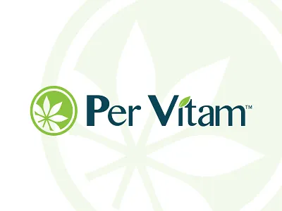 Per Vitam Logo branding fitness food green health healthy logo natural organic supplements type vegan