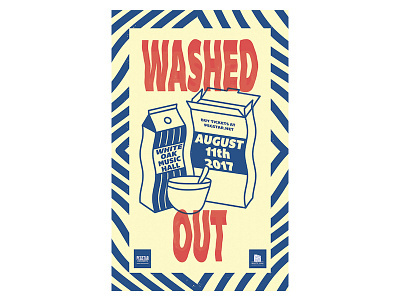 Washed Out WOMH Poster band houston music poster washed out