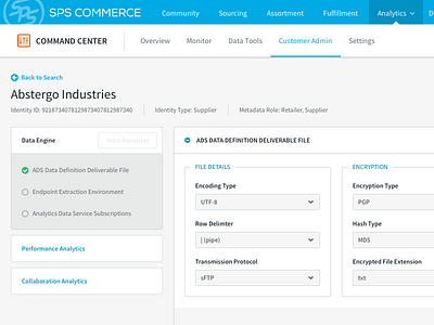 Data Engine admin administration enterprise forms gray internal tool settings ui