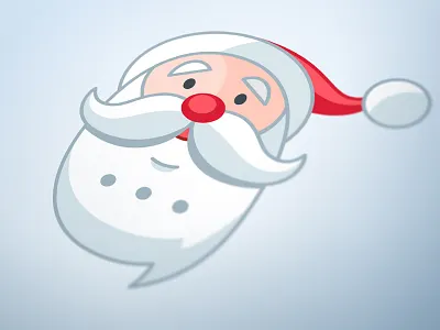 Santa Logo branding chat christmas claus identity logo santa text xmas